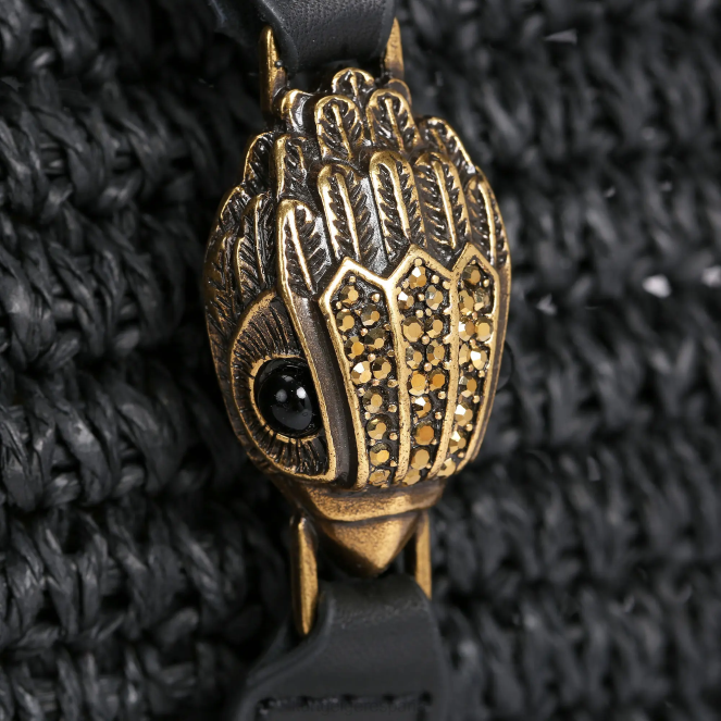 Kurt Geiger mujer bolso tote london hampton de rafia 2LPR463 | bolsas negro